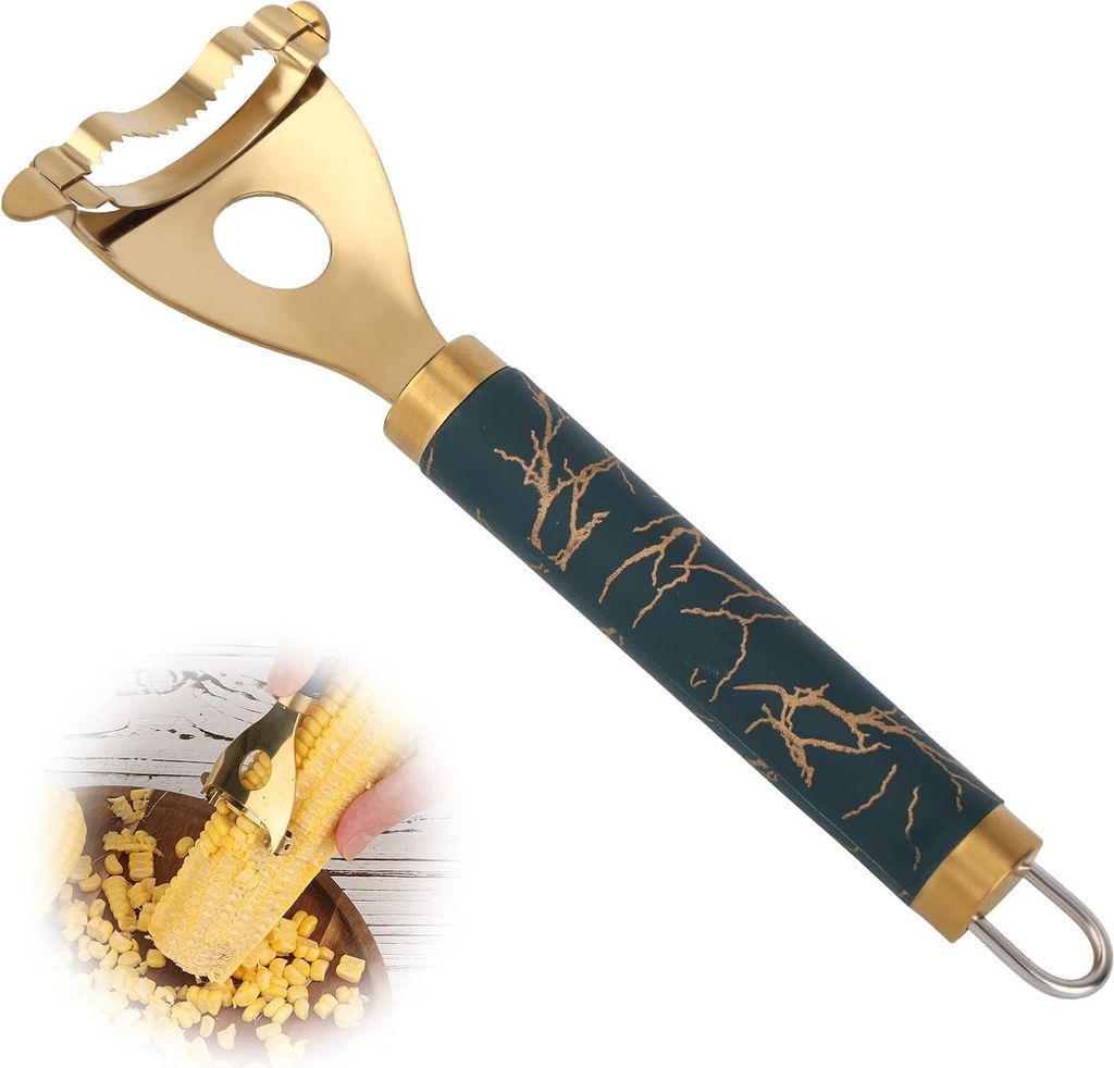 Gosknor Maiskolbenschäler und -stripper, Edelstahl Lebensmittelschaber zum effizienten Entfernen von Maiskörnern Praktische Küchenwerkzeuge