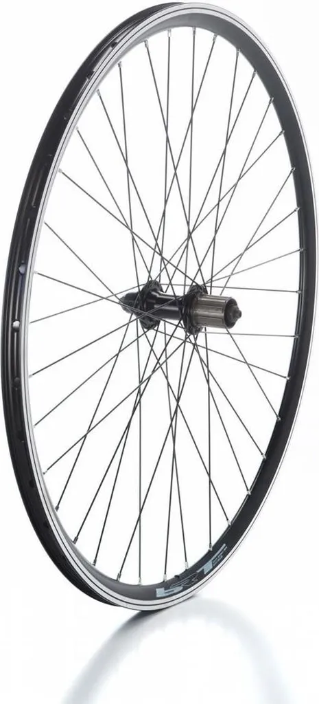 Roue Miche 28" noire en aluminium robuste pour transmissions 8/9 vitesses