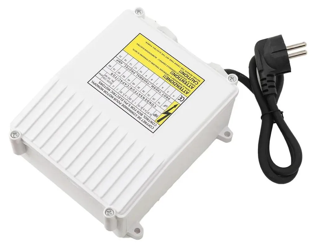 Boîtier pour pompe submersible 750W avec condensateur 35µF et 8A