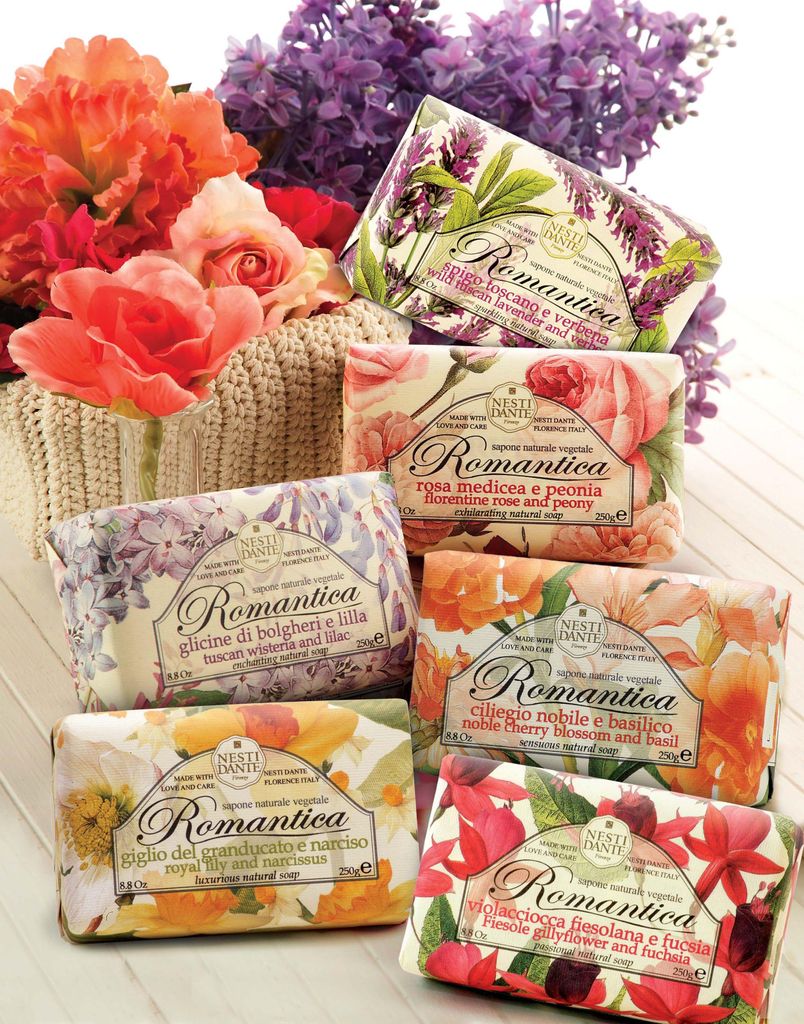 Nesti Dante Seife Romantica (Duft Kirschblüte, feste Seife, Image du produit 