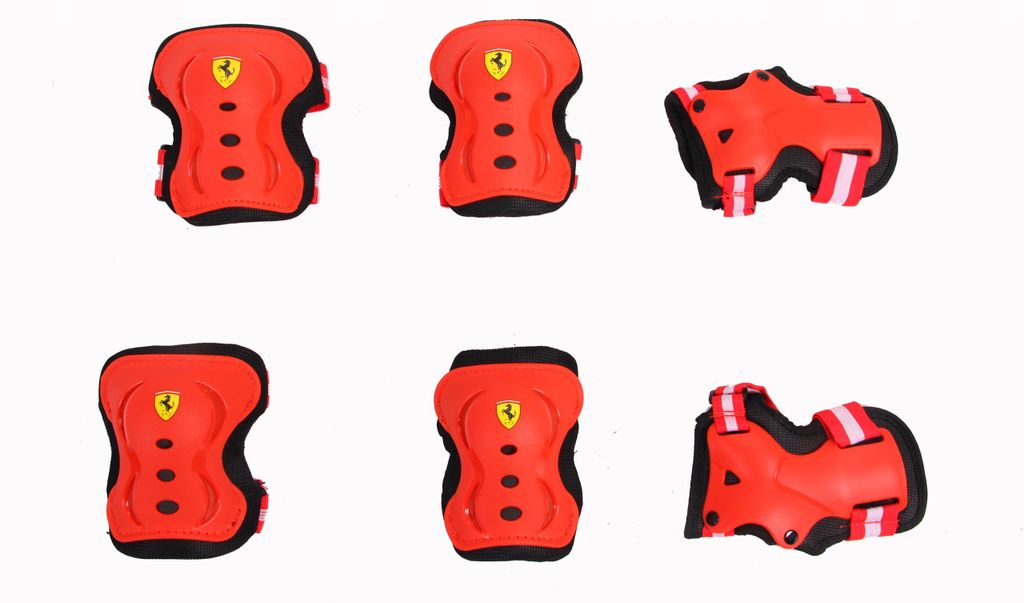 Kit de protección Ferrari para niños – 6 piezas: Imagen del producto 