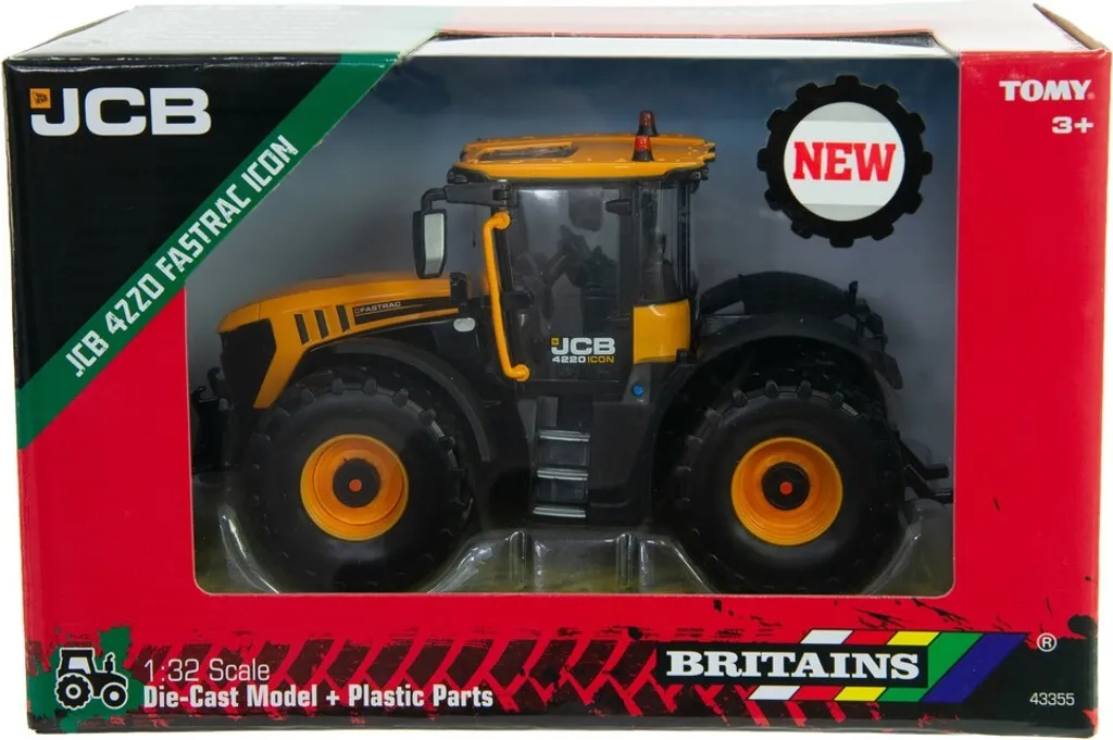 Tracteur Miniature JCB Fastrac 4220 Icon - Réplique Britains 43355 1/32