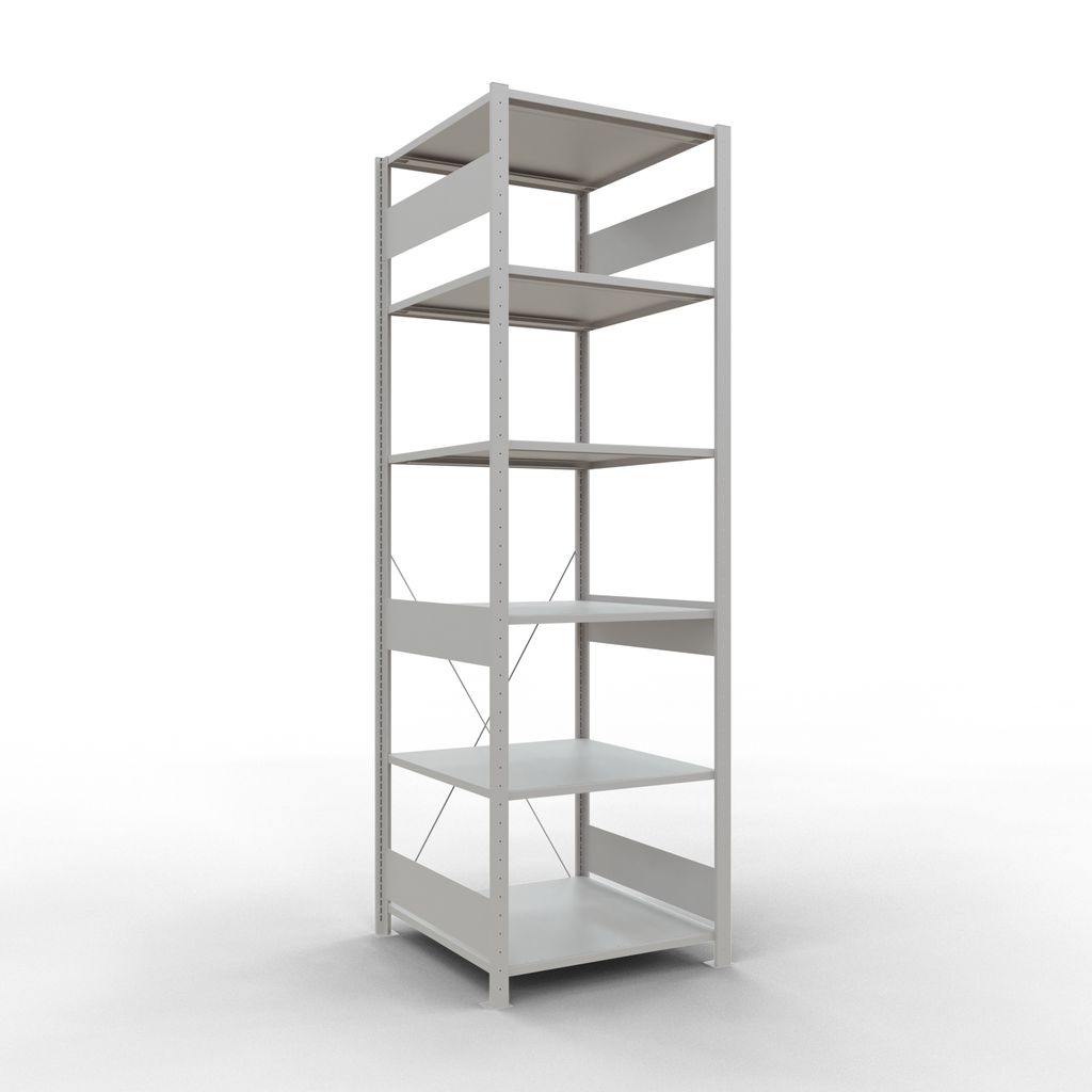 Stecksystem Grundregal - 2500x 750x800 mm, Typ 150 kg