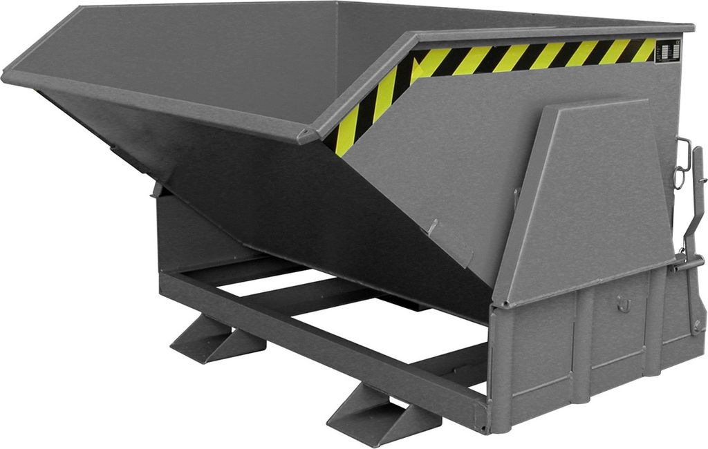 Bauer Kippbehälter BK 80, lackiert, Mausgrau