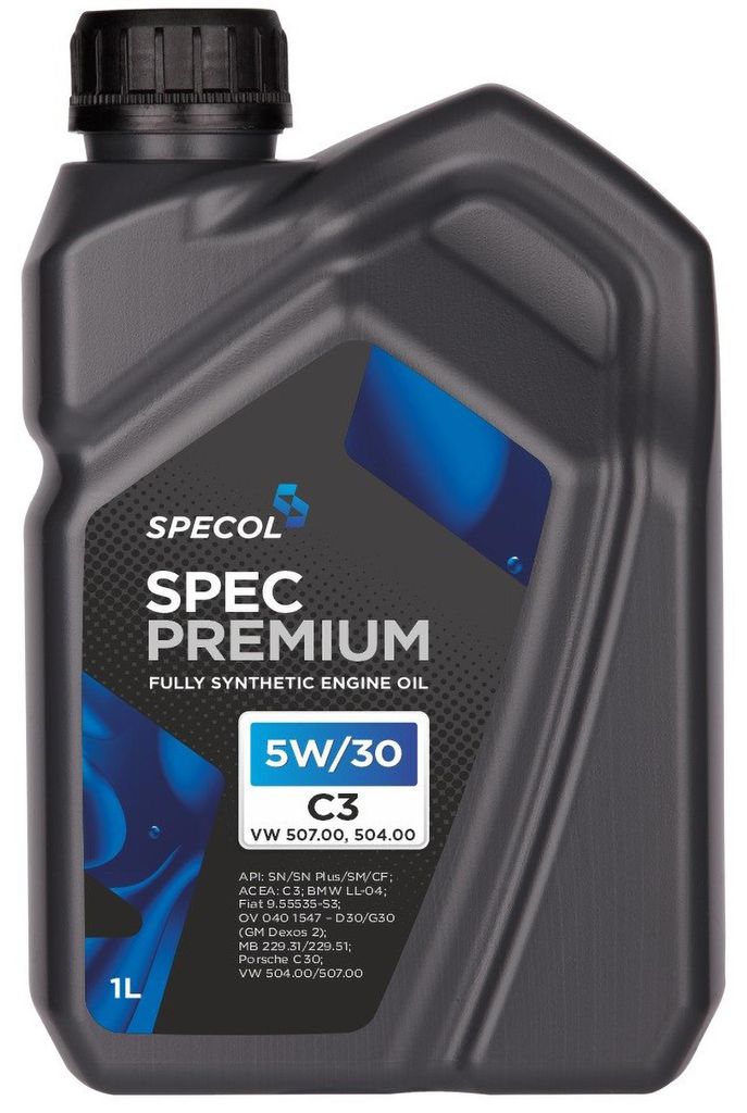 SPECOL Spec Premium C3 für 5W-30 1 Liter Motoröl Motorenöl Longlife-04 DEXOS 2 C30 229.31 229.51 504 00 507 00 OV0401547-D30 OV0401547-G30 9.555...