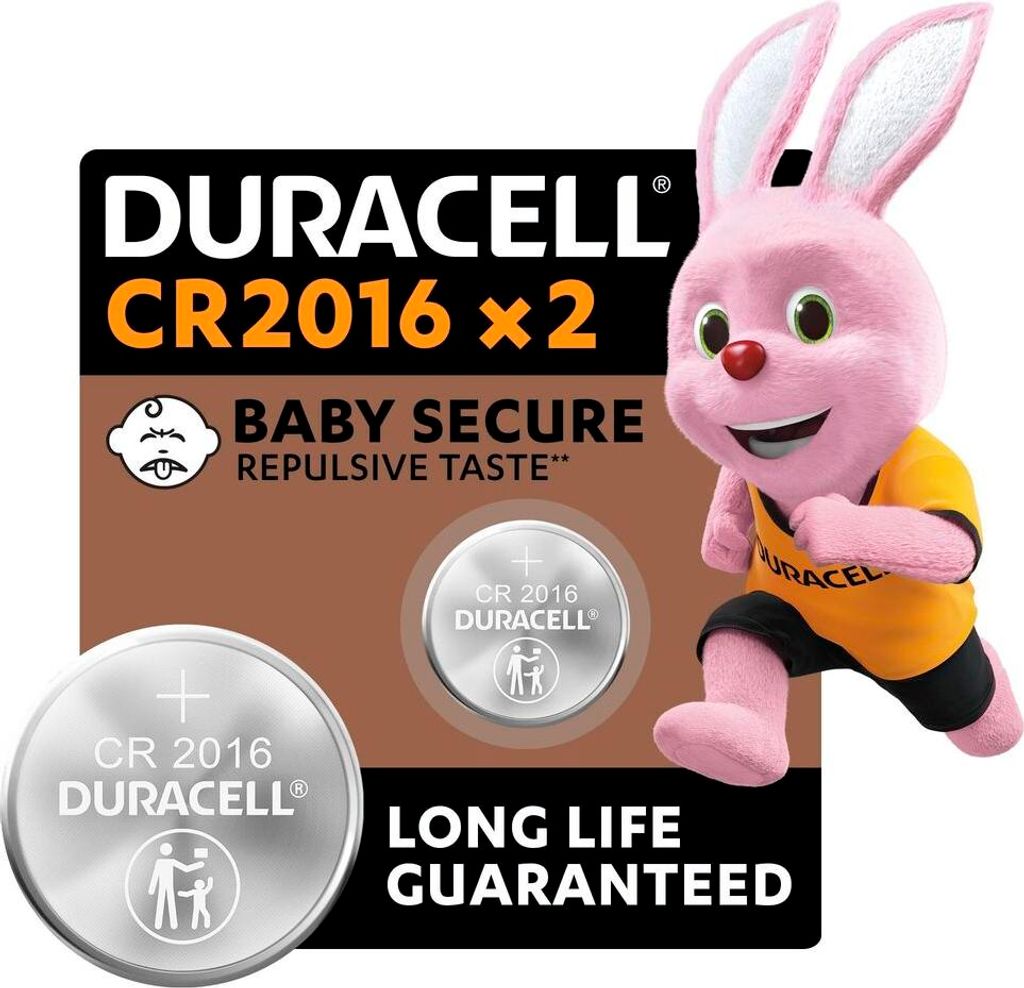 Knopfzelle DURACELL DL2016 K2 3 V (10 Stück)