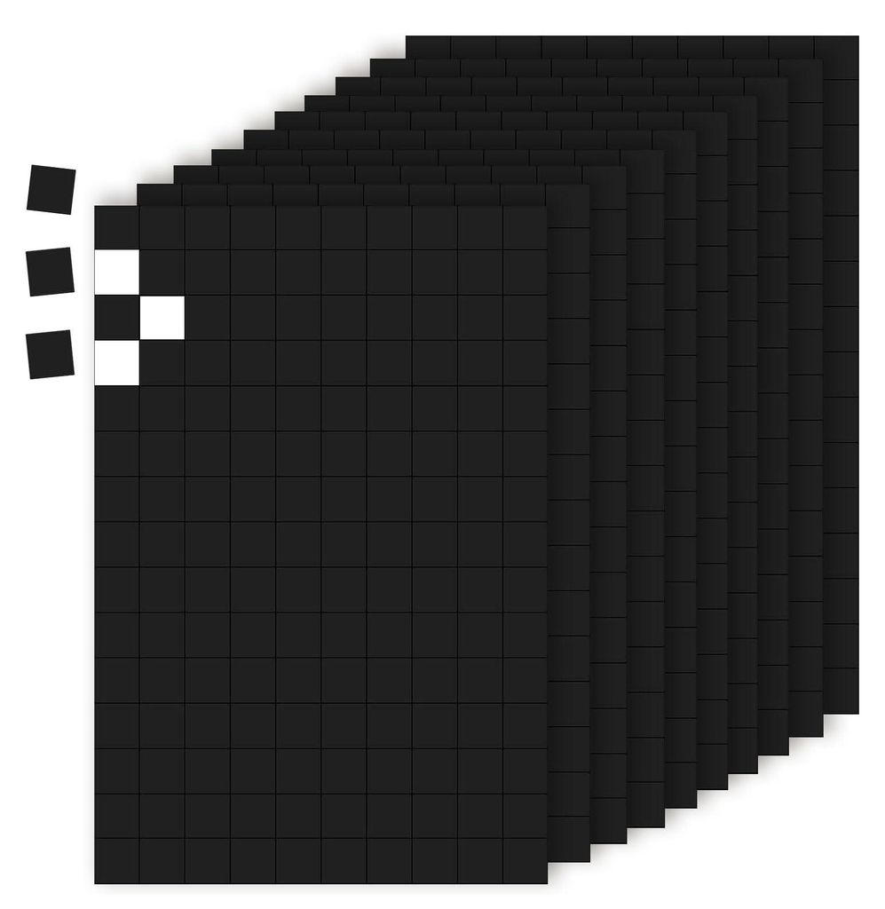 600 selbstklebende Magnetstreifen, Magnetplatten, Magnetpads, Flachmagnete, kleine Magnetaufkleber, Magnetsticker, 1 cm Magnete für Zuhause und Büro