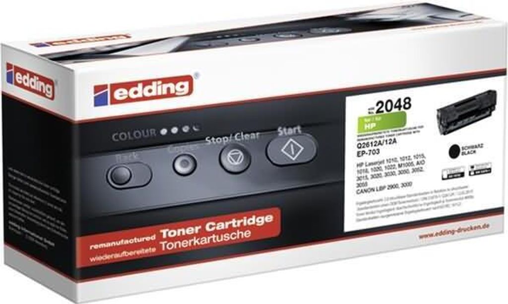 Edding Tonerkartusche EDD-2048 ersetzt HP 12A (Q2612A)