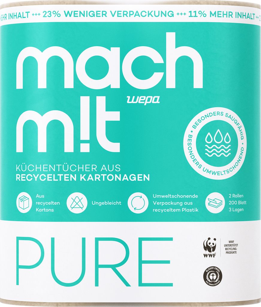 mach m!t PURE Küchenrolle Vorrats-Pack mit 24 Rollen - frei Produktbild 2