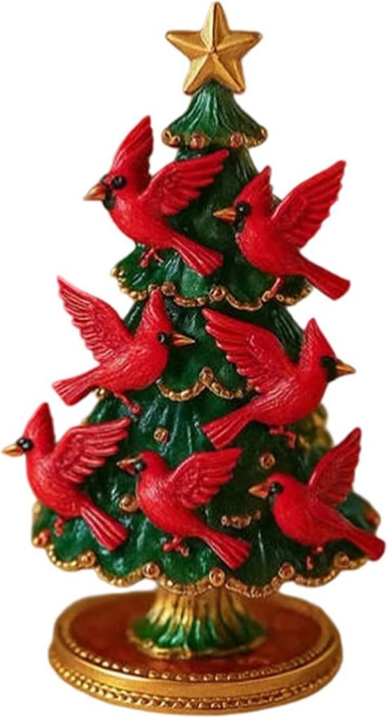 Weihnachtsschmuck, bunter Weihnachtsbaum, Kunstharz, Form mit Vogel-Dekor, Wohnzimmer, Schlafzimmer, Home-Party-Dekor