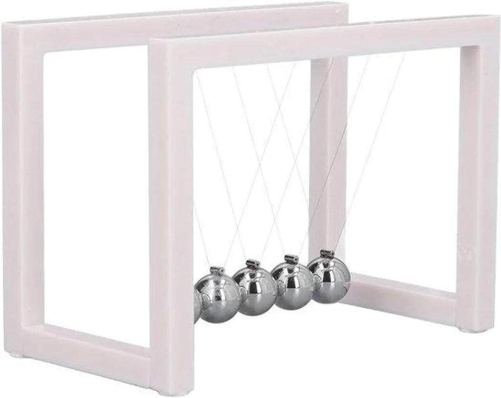 Jeu de Billes en Acrylique 115cm - Dispositif Physique à 5 Sphères Acier