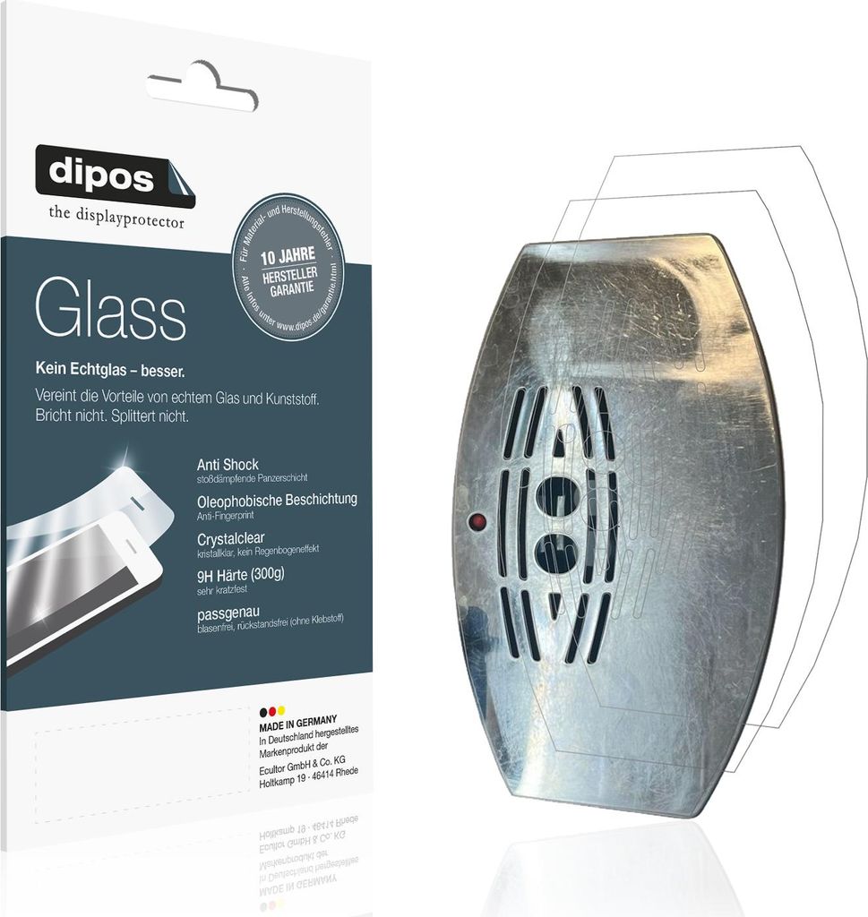 2x Schutzfolie für DeLonghi perfecta esam 5500 - Anti-Shock 9H Folie dipos Glass Kunststoffglas