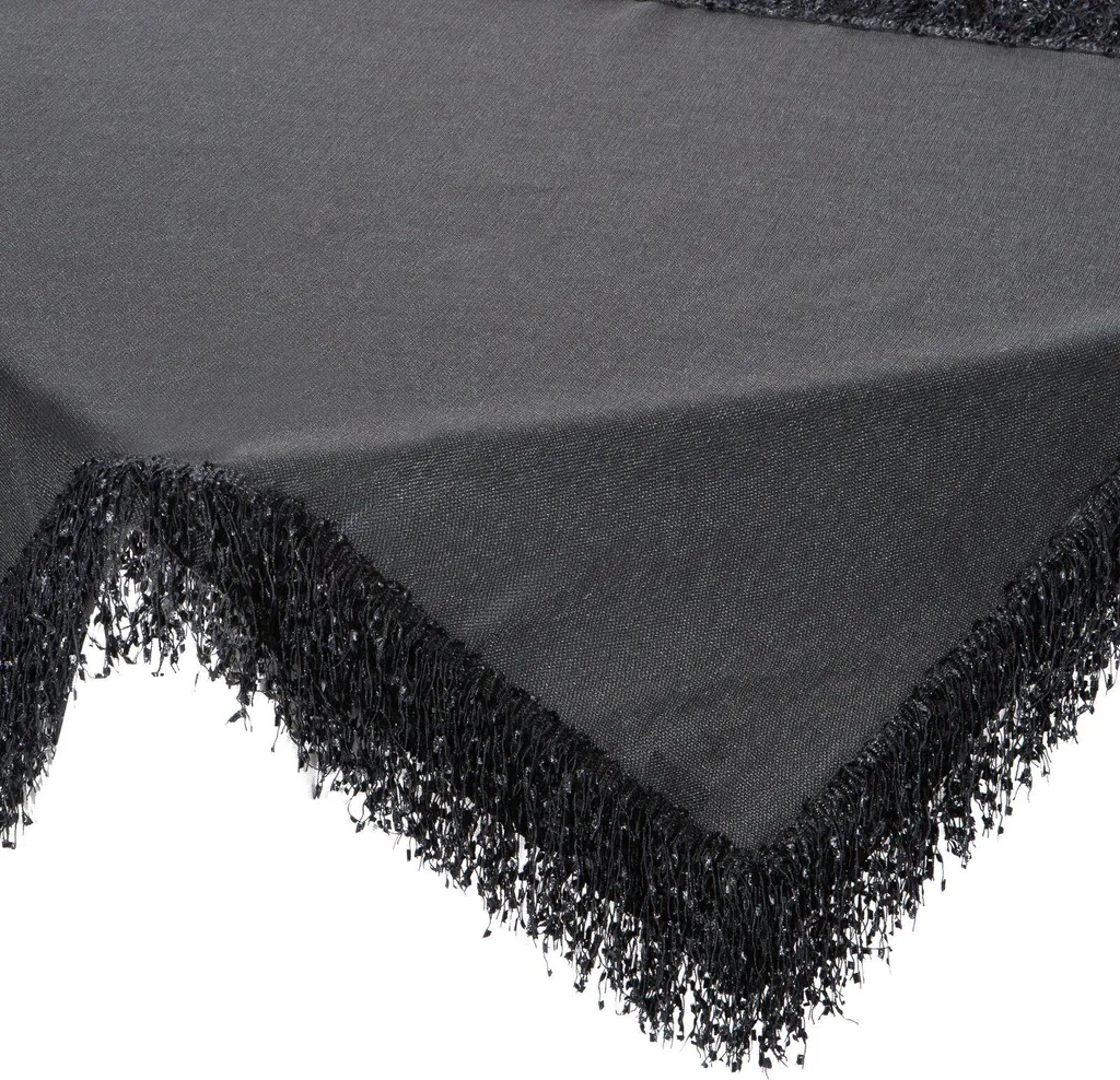 Nappe de Table Décorative Noire 85x85 cm pour Réception et Salon Chic