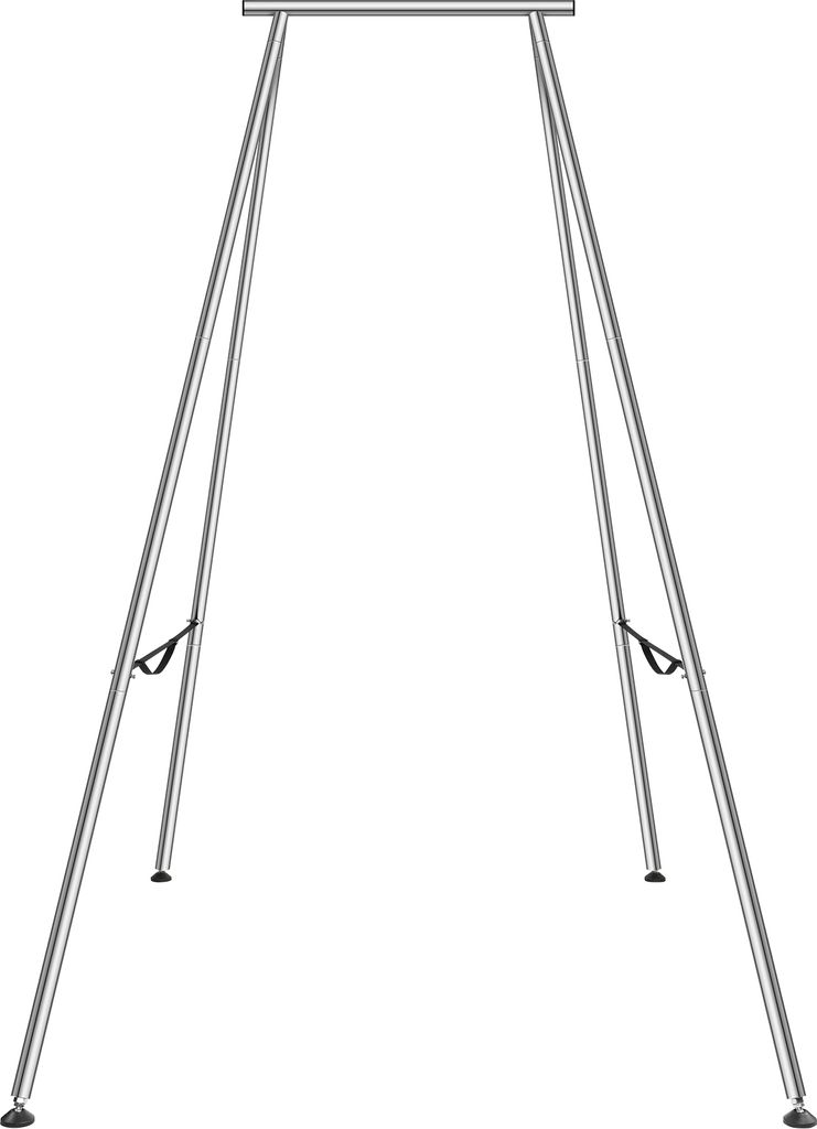 VEVOR Aerial Yogarahmen 253 x 192 x 295 cm, Silber Yoga Swing Air Fliegen Stand, Outdoor Indoor Yoga-Schaukel-Gestell Yoga Zubehör 250 kg Max. Tra...