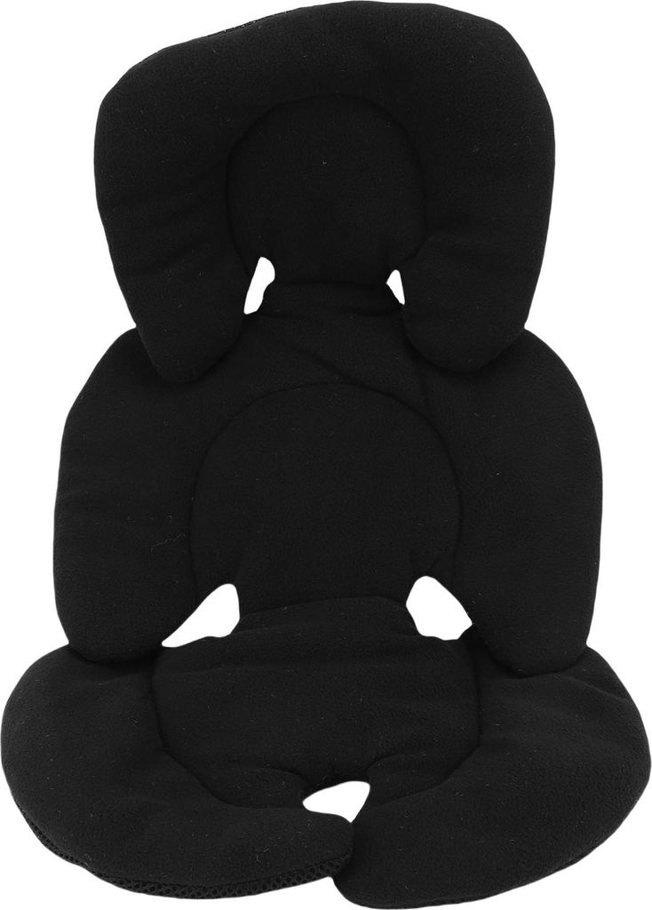 Baby-Autositzkissen, Kopf- und Körperstütze, atmungsaktiv, für Neugeborene, für Wiegen, Kinderwagen, Schwarz