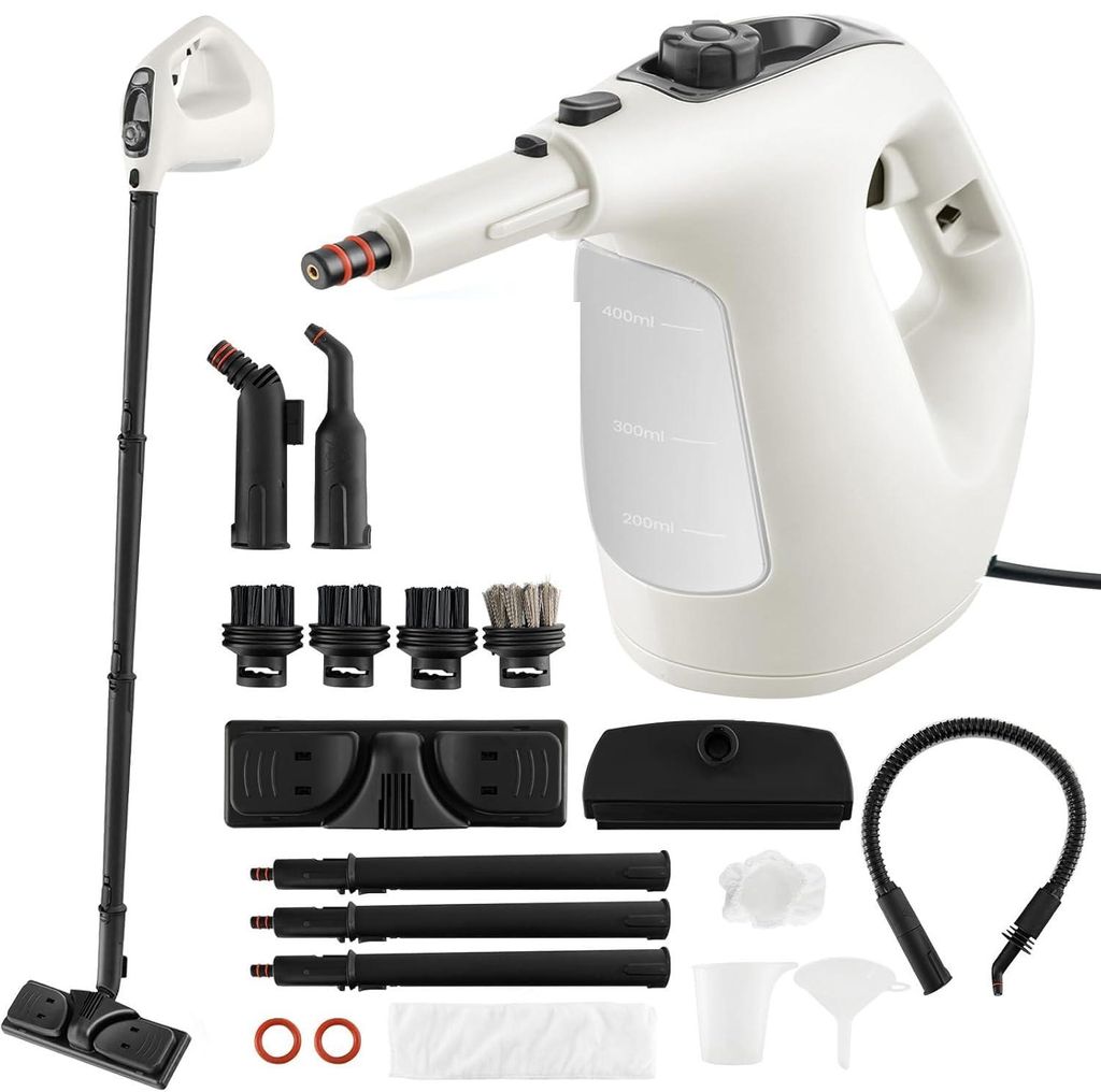 1400W Handdampfreiniger mit 400ml Wassertank & 14-teiligem Produktbild 
