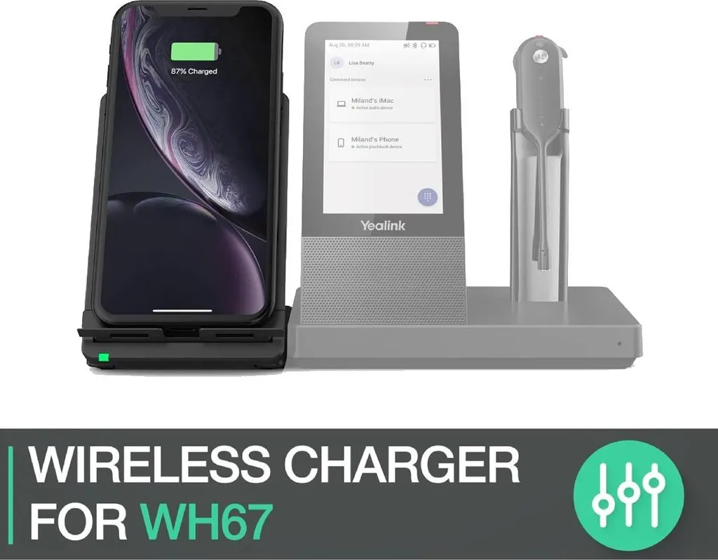 Yealink WHC60 : Solution de Charge sans Fil pour Casque DECT Pro - 5