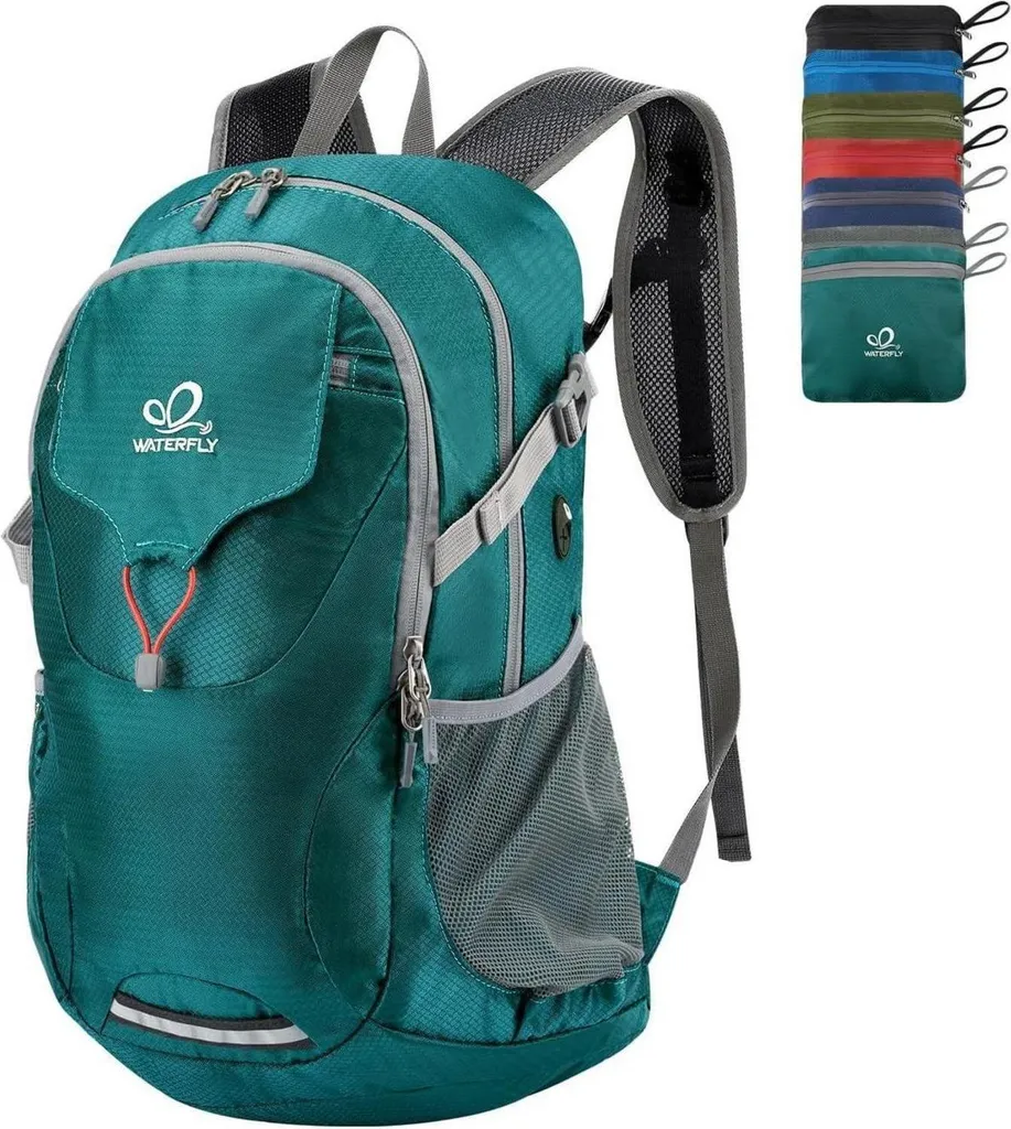 Sac à dos pliable 30L vert : finis les vêtements mouillés en rando
