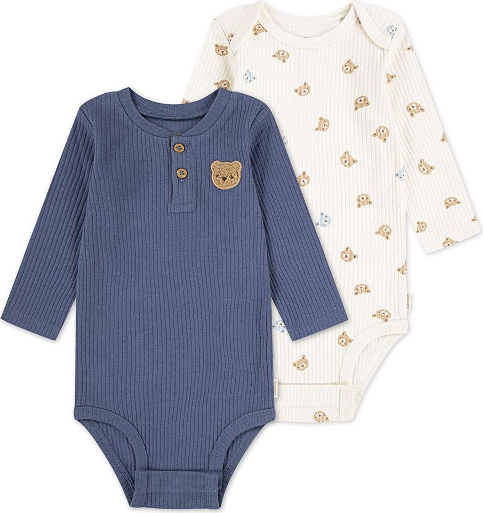Huggies Clothes 5z2860 Körper 2 Einheiten Weiß,Blau 9 Months Weiß,Blau 9 Months