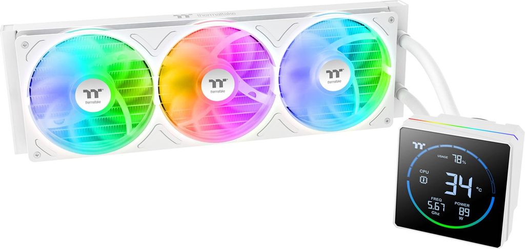 Thermaltake TH360-S V3 ARGB Sync, Wasserkühlung, (Snow Edition)