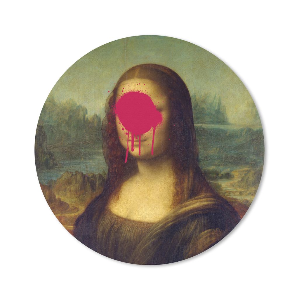 MuchoWow Mauspad Mousepad Mona Lisa - Leonardo da Vinci - Kunst 40x40 cm - Mousepads - Maus Mat - Pad - Mausunterlage - Schreibtisch Accessoires