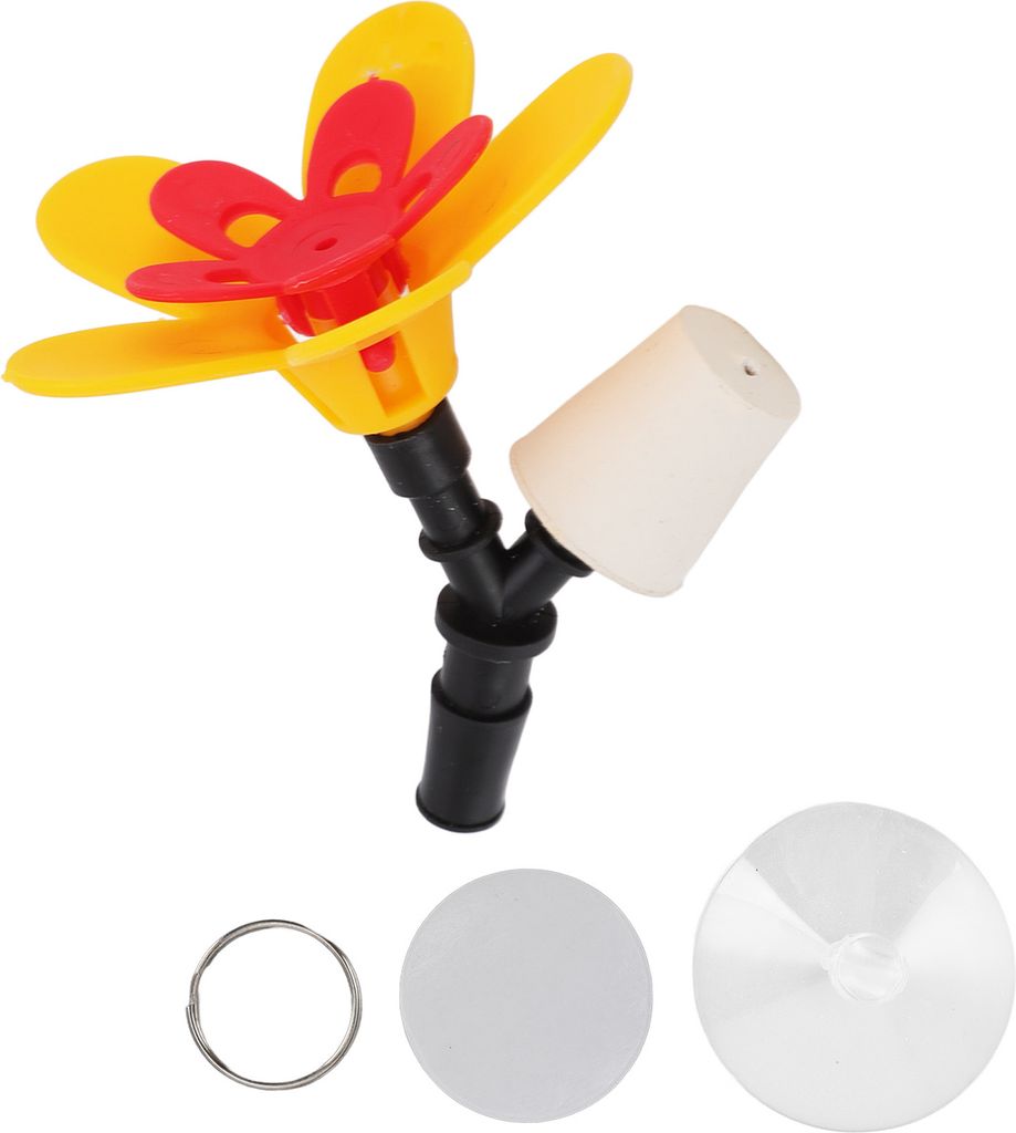 DIY Kolibri-Futterspender, Flaschen-Upcycling-Set, hängende Blüte, Kolibri-Fütterungskit, für Garten, Innenhof, Terrasse, Einzelblüte