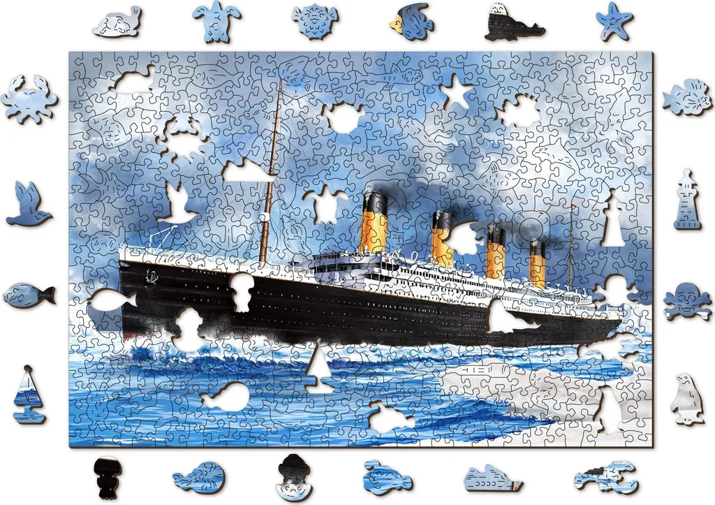 Puzzle bois Titanic 505 pièces - Idée cadeau pour passionnés marine