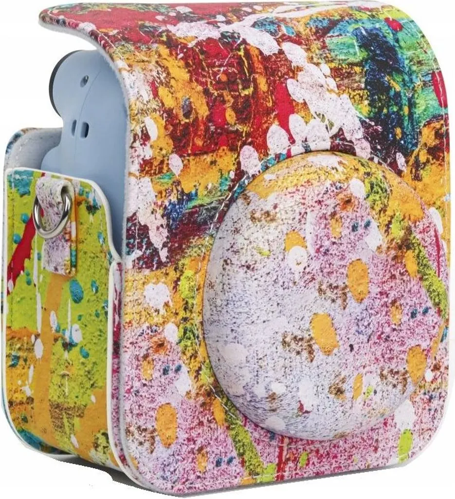 Étui Housse pour FujiFilm Instax Mini 12 - Motif Taches de Couleur