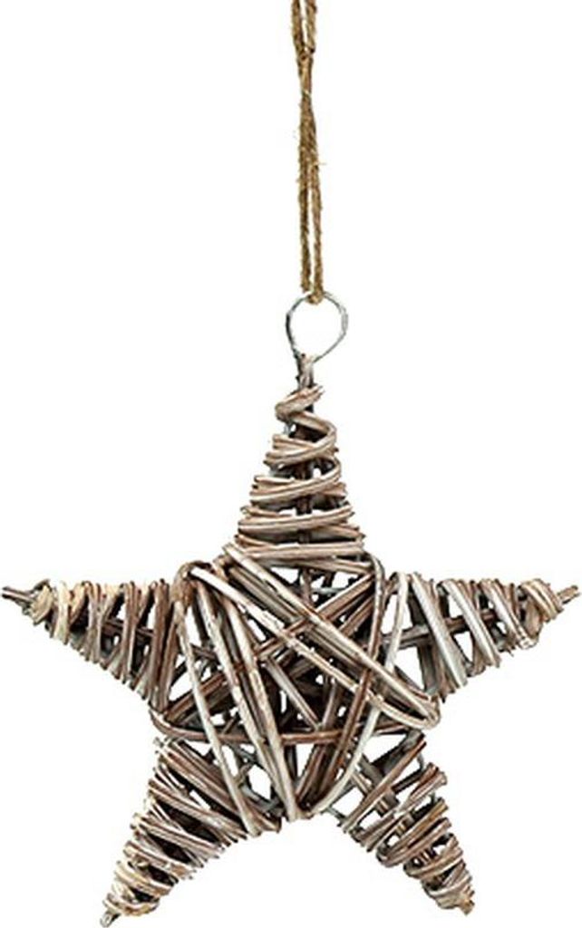 Stern aus Rebenzweigen zum Aufhängen Dekoration