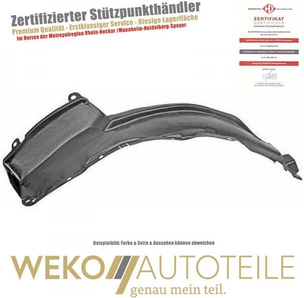 Verkleidung Radhaus vorne rechts DIEDERICHS 1885008 passend für NISSAN OPEL