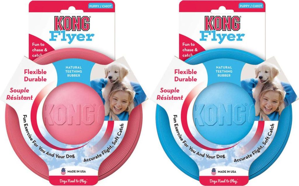 Juguete para perros KONG, modelo Puppy Flyer, tamaño Imagen del producto 