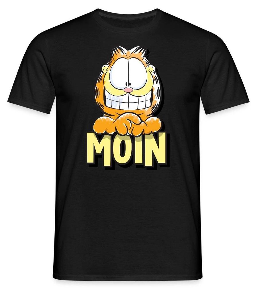 Spreadshirt Garfield Moin Nordsee Ostsee Geschenk Männer T-Shirt, XL, Schwarz