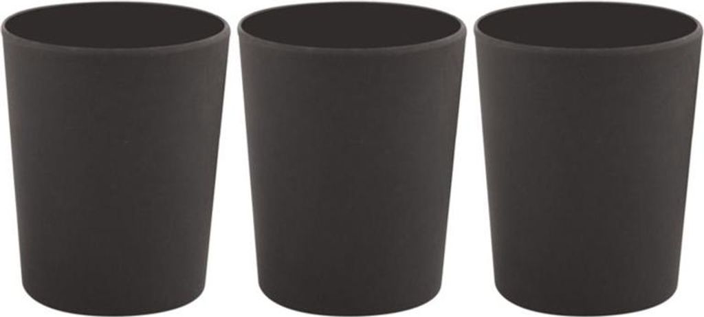 spirella TAKEO Zahnputzbecher Anthrazit 3 Stück