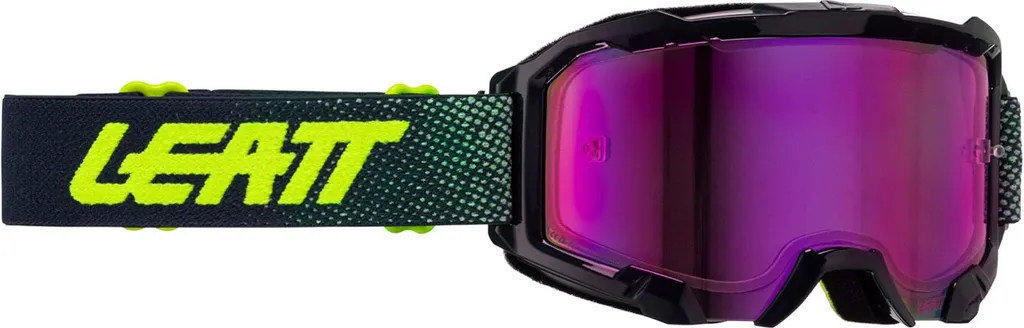 Masque de Cross LEATT Velocity 4.5 Iriz Noir avec Écran Violet 78%