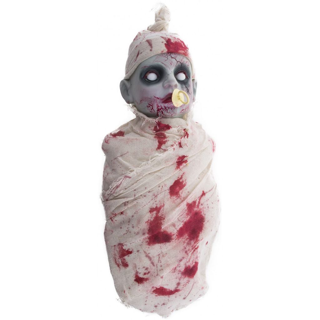 Weinendes Zombie Puppe - 50 cm | Halloween Dekoration Produktbild 