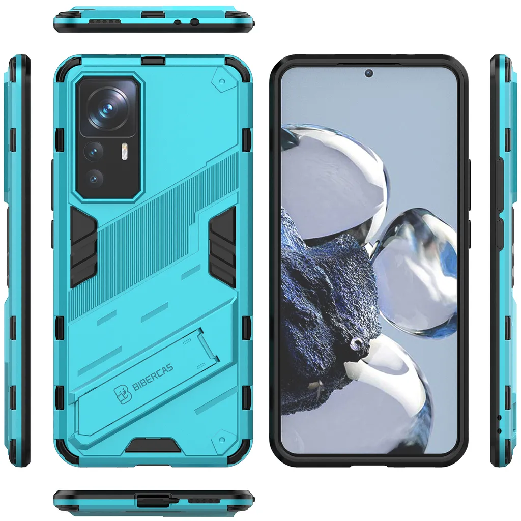 Dedux Custodia Cover per Xiaomi Mi 12T 5G, Custodia in Vetro Temperato Cielo Stellato + Morbida Protettivo TPU Case Cover. Luna Legata alla Corda