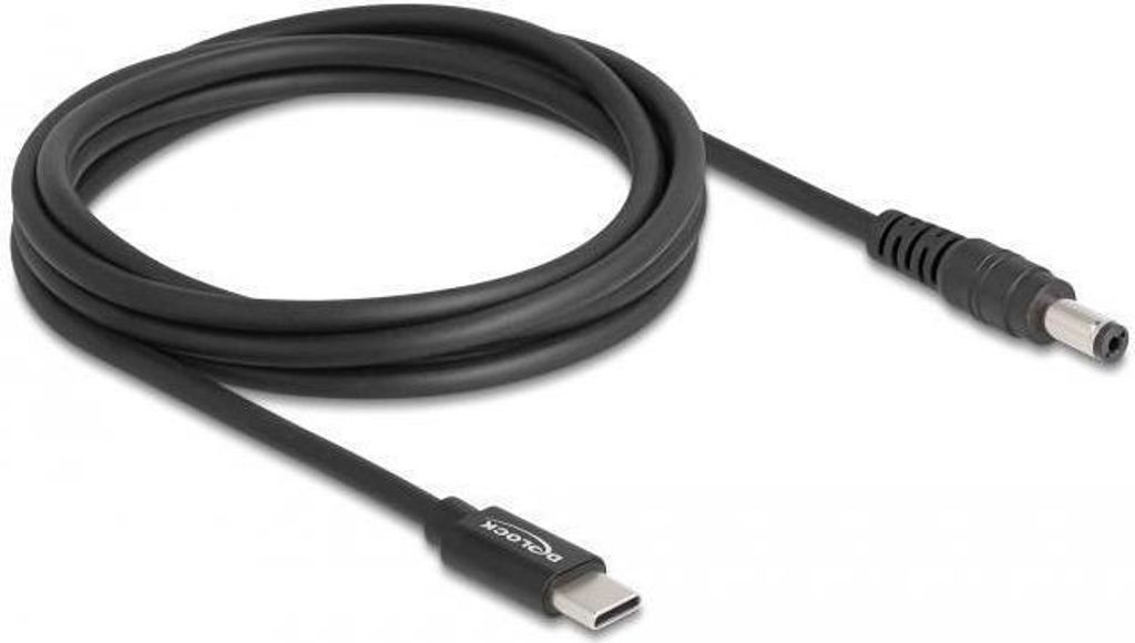 DELOCK Notebook Ladekabel USB Type-C St. zu 5,5 x 2,1 mm st.