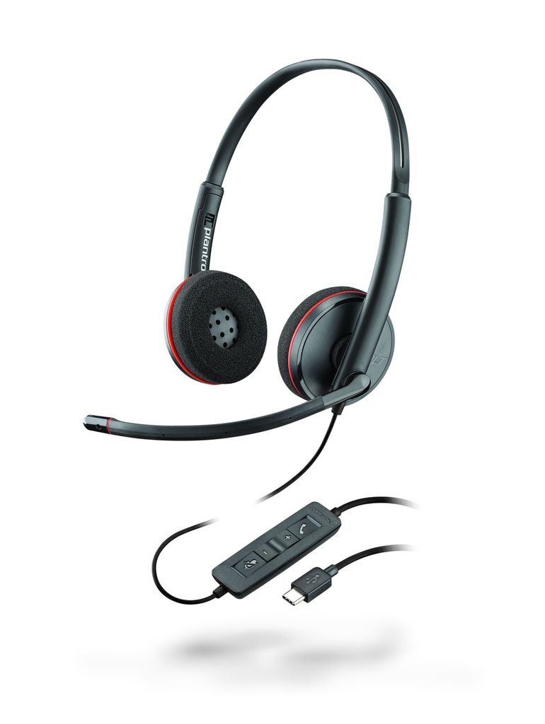 Poly Headset Blackwire C3220 binaural USB-C (Schwarz) Produktbild 