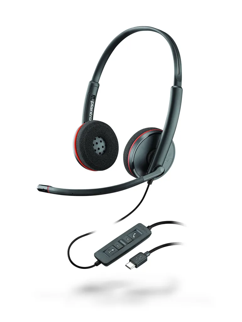 Cuffie USB-C Poly Blackwire 3220 Stereo: Certificate UC per Aziende
