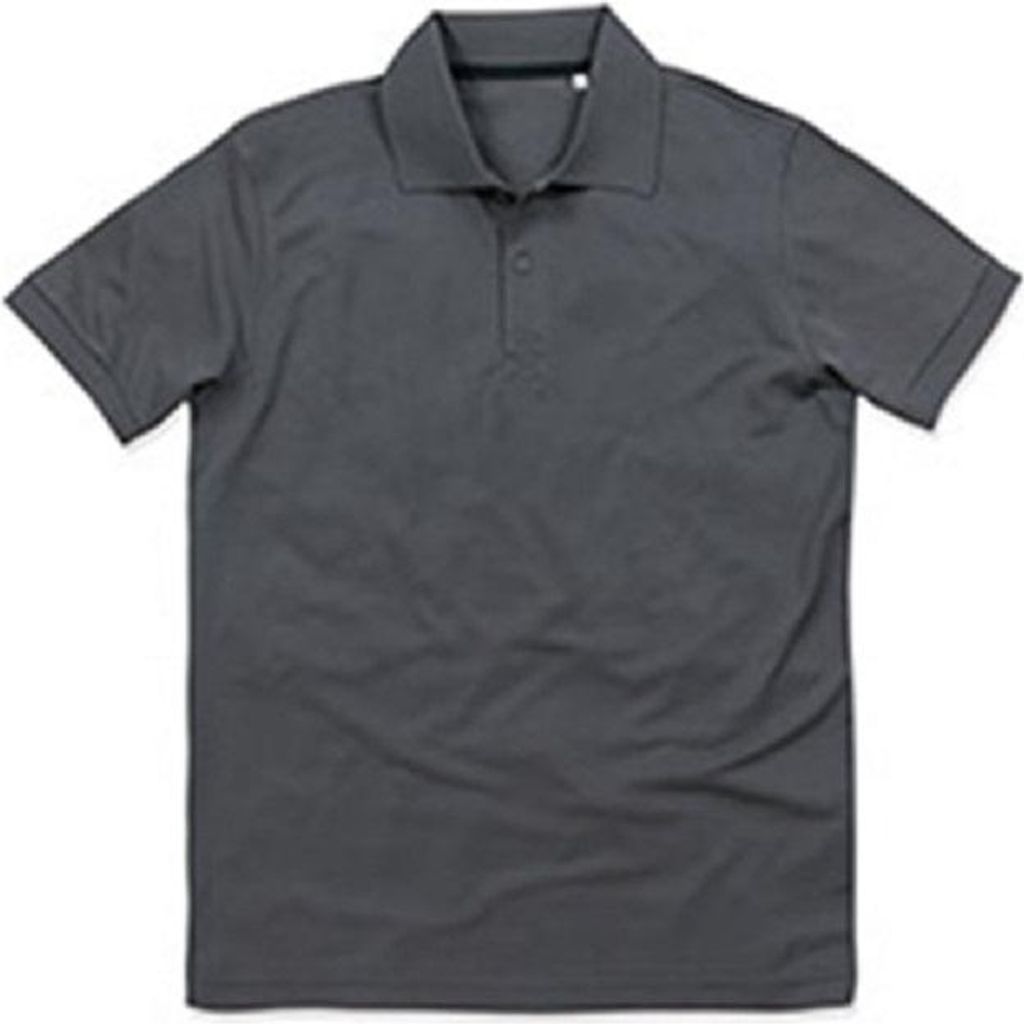 Stedman Herren Active Pique Polyester Polo AB335 (M) (Schiefergrau)