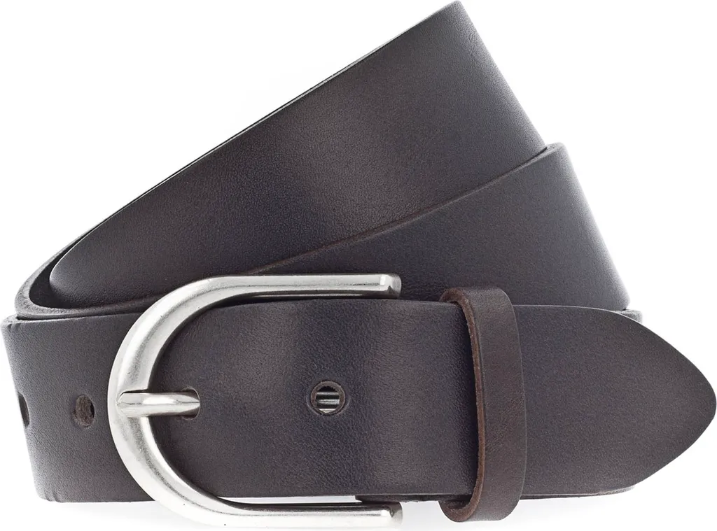 Vanzetti Classics Cintura in Pelle Grigio 35mm W75 - Stile Minimalista