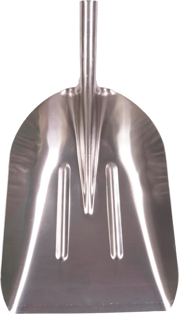 Pelle à céréales robuste en aluminium avec manche ergonomique - Argent