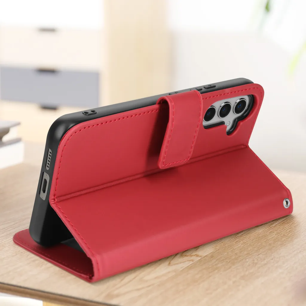 Ailisi Cover per Galaxy S20 FE 5G, Red Flip Cover Cartoon Cute Cat Custodia Protettiva Caso Libro in Pelle PU con Portafoglio, Funzione Supporto - Gatto, Rosso Scuro
