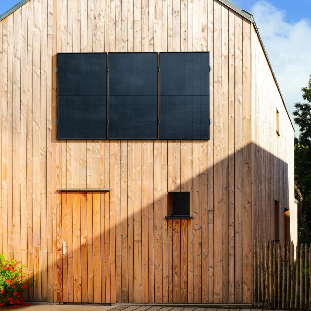 1350 Watt, Fassade 90 Grad, Bifazial Komplettset, Balkonkraftwerk, Germany 5m Anschlusskabel, Hoymiles HiBattery 1920 AC, Hoymiles HMS-800W
