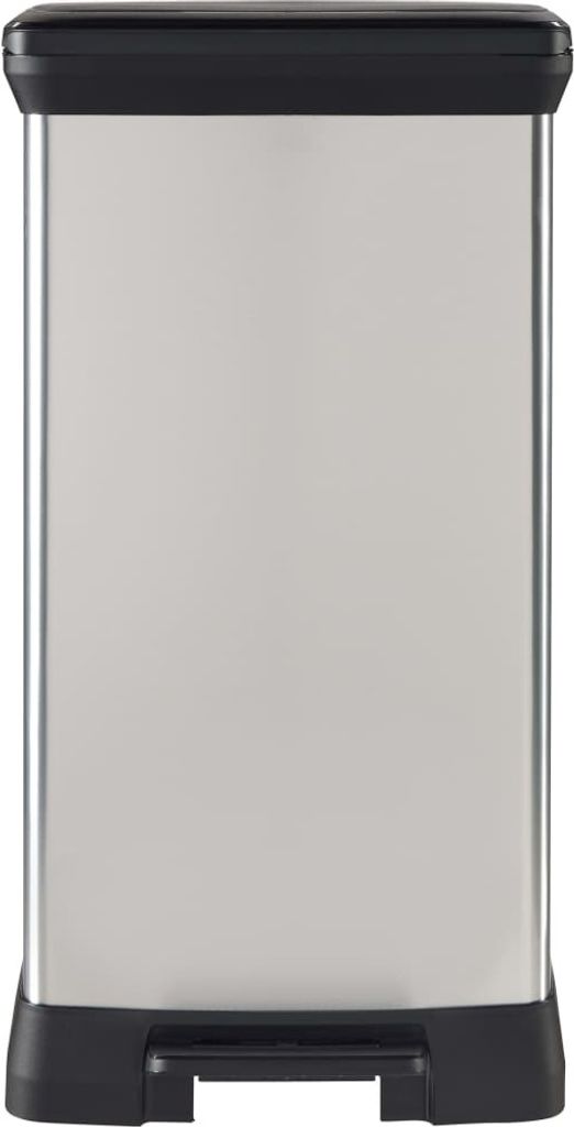 curver DECOBIN SLIM BIN Mülleimer 50,0 l silbermetallic Produktbild 5