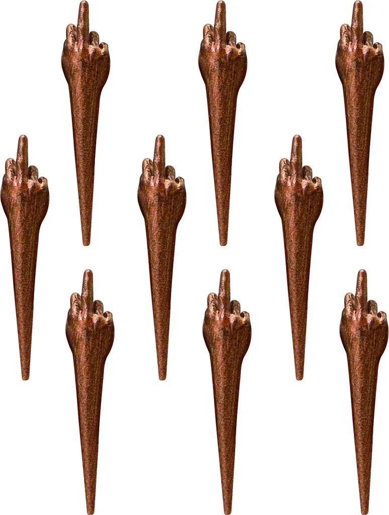 9 Pioli Divertenti per Cribbage - Gesture a Sorpresa in Metallo