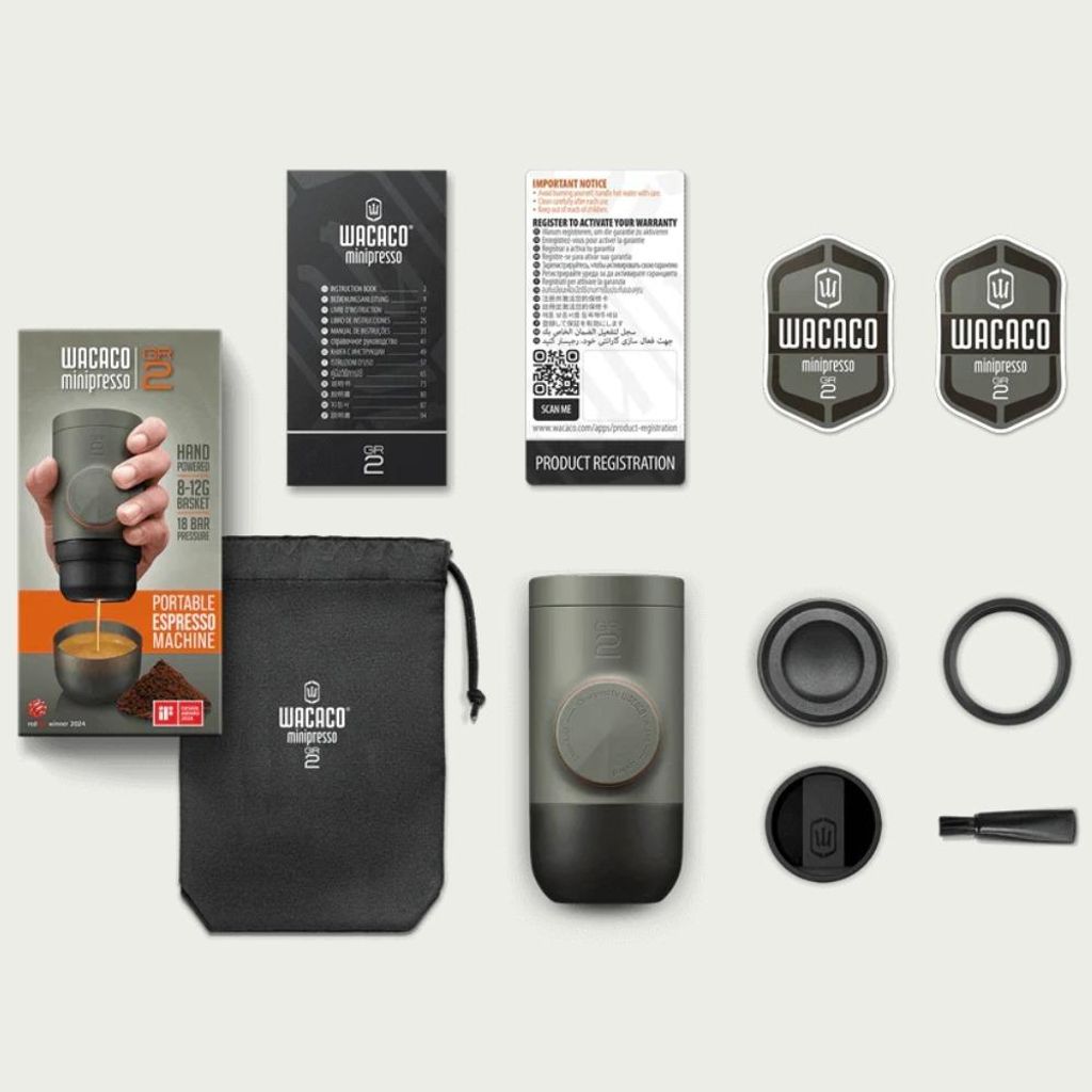 Wacaco Minipresso 4897066230955, Szary, Oliwkowy, Kawa Zdjęcie produktu 
