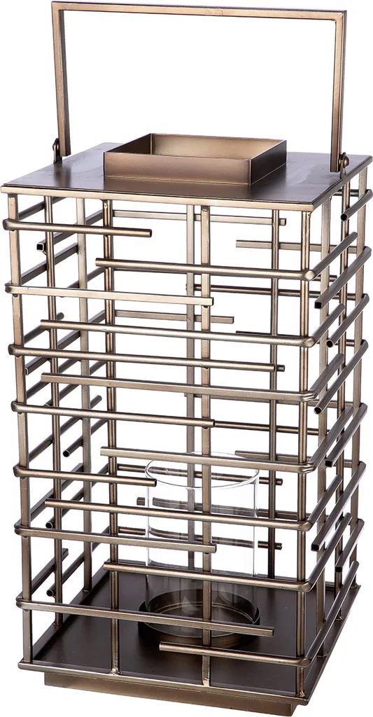 Grande Lanterna Gilde Loft Argento - Regalo Ideale e Arredo Casa 74148