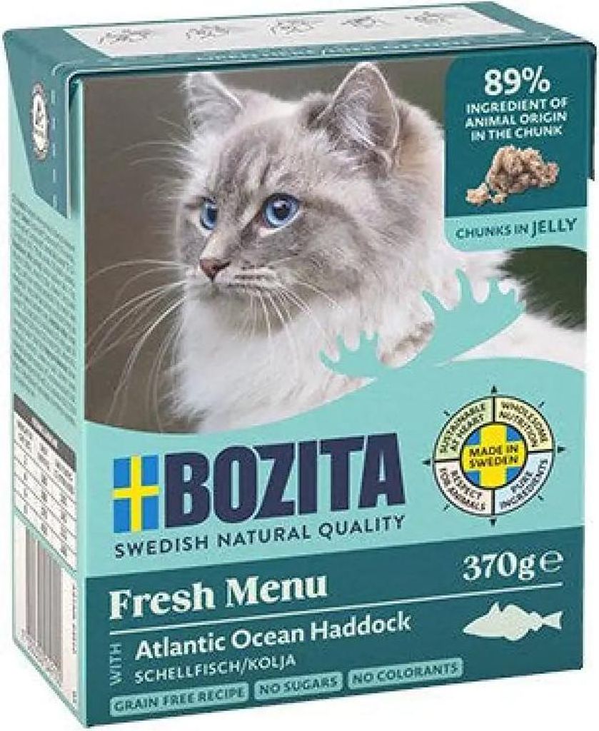 Bozita Häppchen in Gelee mit Schellfisch, Adult, jede Produktbild 