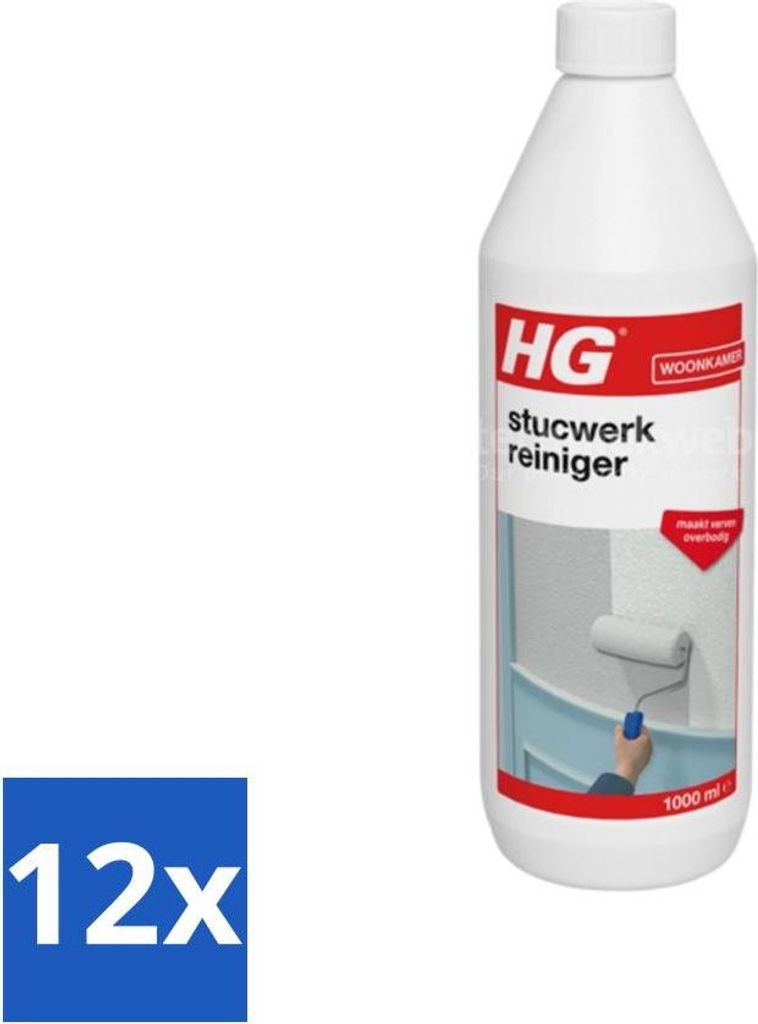 HG – Putzreiniger – Sehr schnell wirkend – Gründliche Reinigung – 1 l - Vorteilspack - 12 Stücke